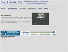 Tablet Screenshot of lisasmithpa.com